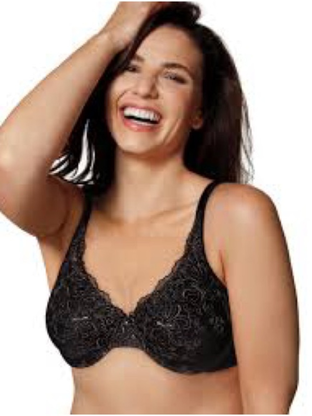 Playtex Secrets Rosebud Embroidered Underwire Bra (Style 4302) full coverage 40D